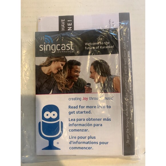 Singing Machine SingCast One  w/Wireless Microphone- Black (SEE PHOTOS) - Picture 9 of 13